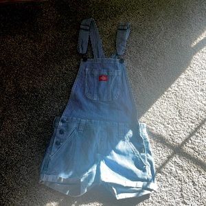 Dickies Shorts Overalls Blue + White Stripped